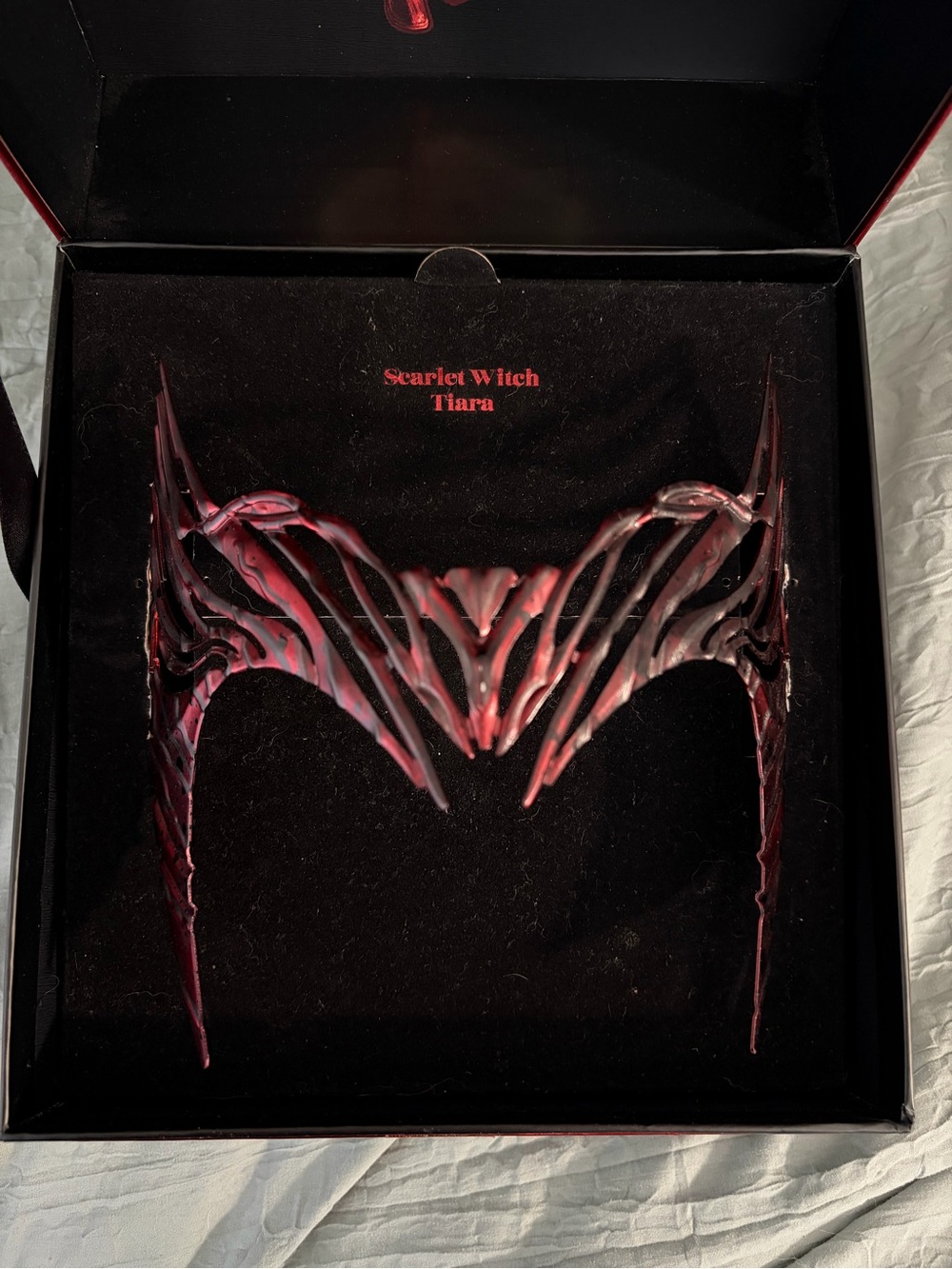 Scarlet Witch Tiara - Red Metallic Cosplay Headpiece